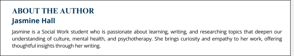 about the author - Jasmine